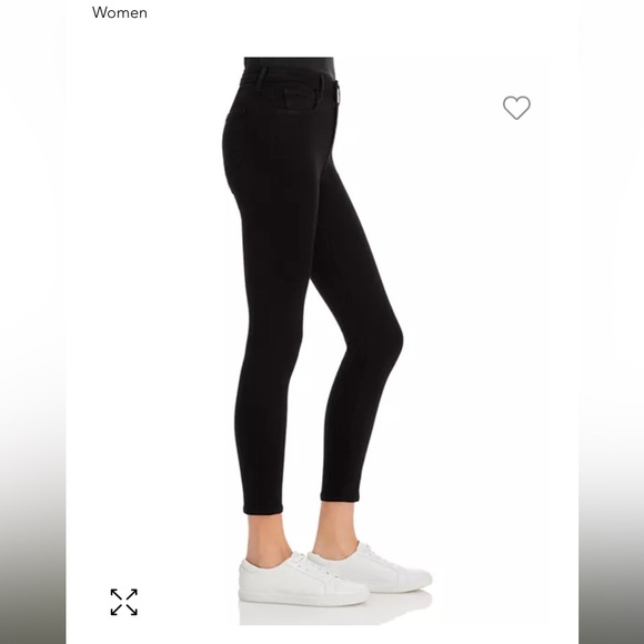 L'AGENCE Margot High-Rise Skinny Jeans Black Noir Premium Denim - Picture 3 of 7